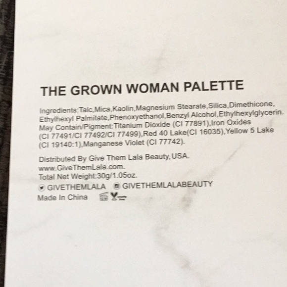 GIVE THEM LALA, The Grown Woman palette - Picture 4 of 4